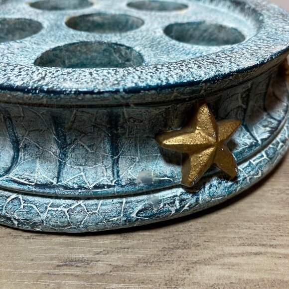 Vintage Celestial Tealight or Candle Holder Moon Sun & Stars 1990s Home Decor - Picture 5 of 8